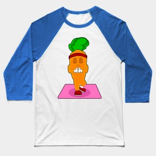 Carrot Yoga Gymnastics Baseball T-Shirt